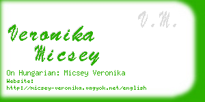 veronika micsey business card